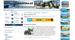 Desktop Screenshot of dovolenaexotika.cz