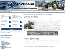 Tablet Screenshot of dovolenaexotika.cz